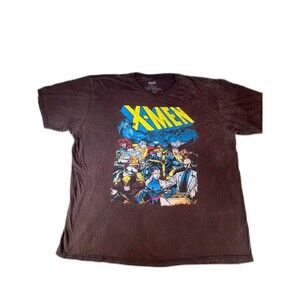 Marvel X-Men Graphic Print shirt 2XL psylocke Wolverine Storm Cyclops y2k